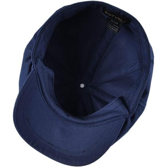 BOTVELA Men's Newsboy Flat Cap 100% Cotton Gatsby Ivy Golf Cabbie Hat - Picture 6 of 8
